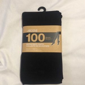 Microfiber black tights